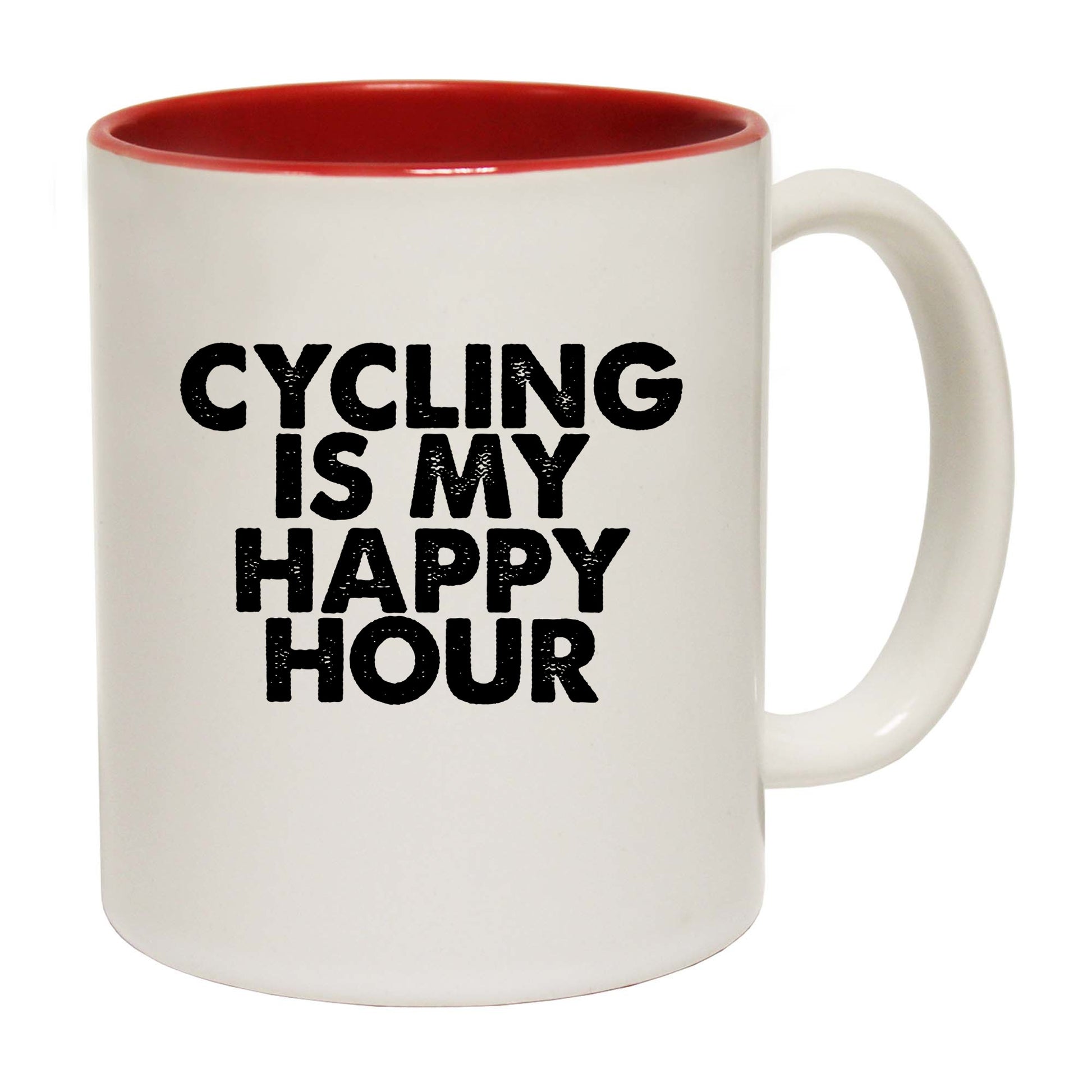 Cycling Is My Happy Hour - Funny Coffee Mug