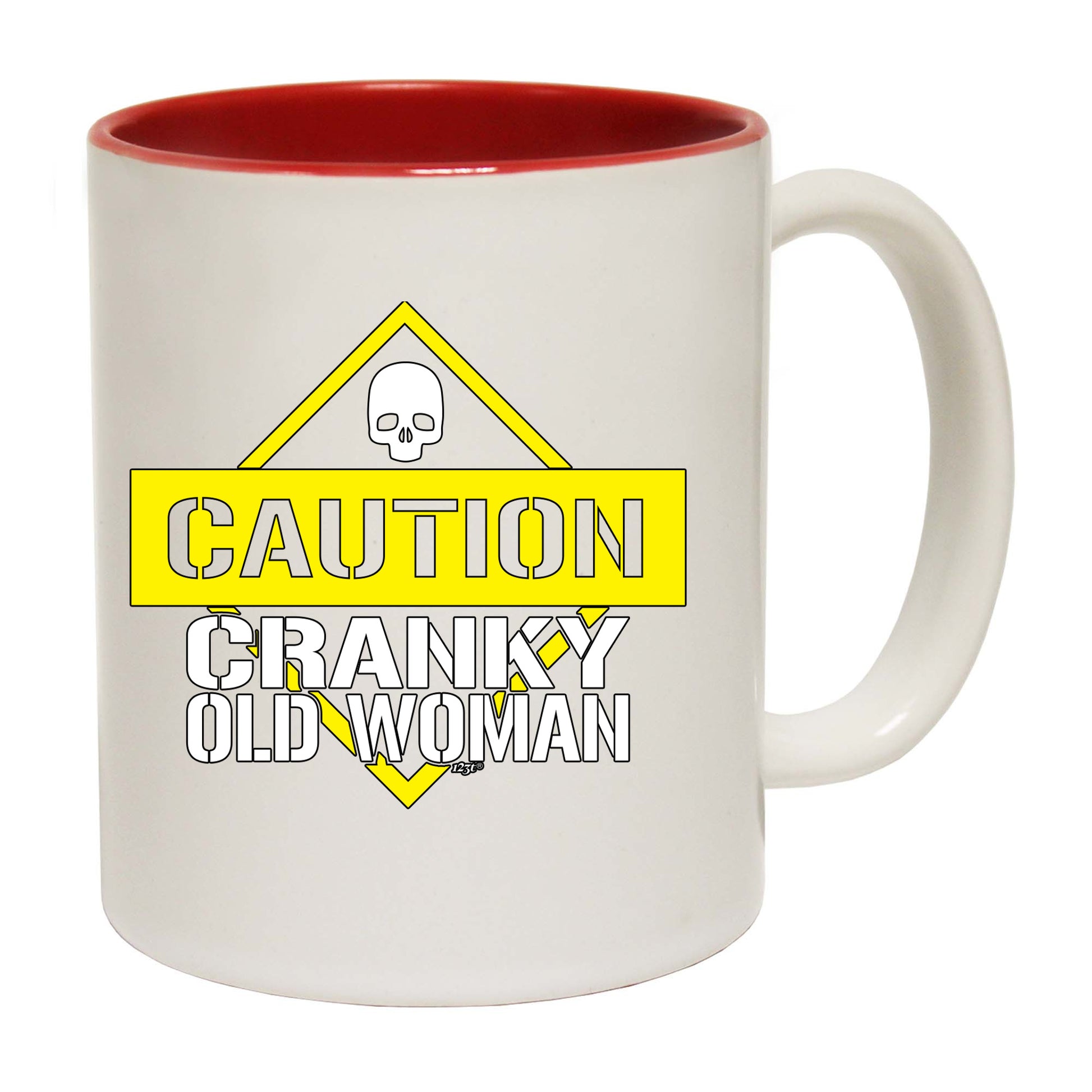 Caution Cranky Old Woman - Funny Coffee Mug