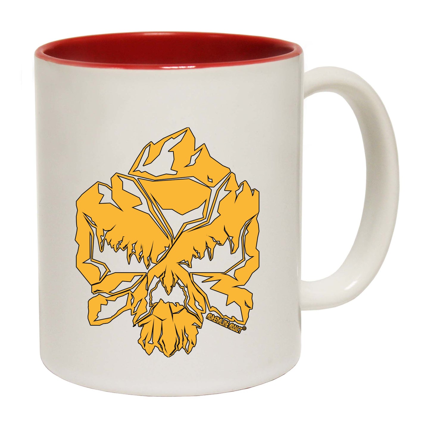 Aa Climbing Skull - Funny Coffee Mug