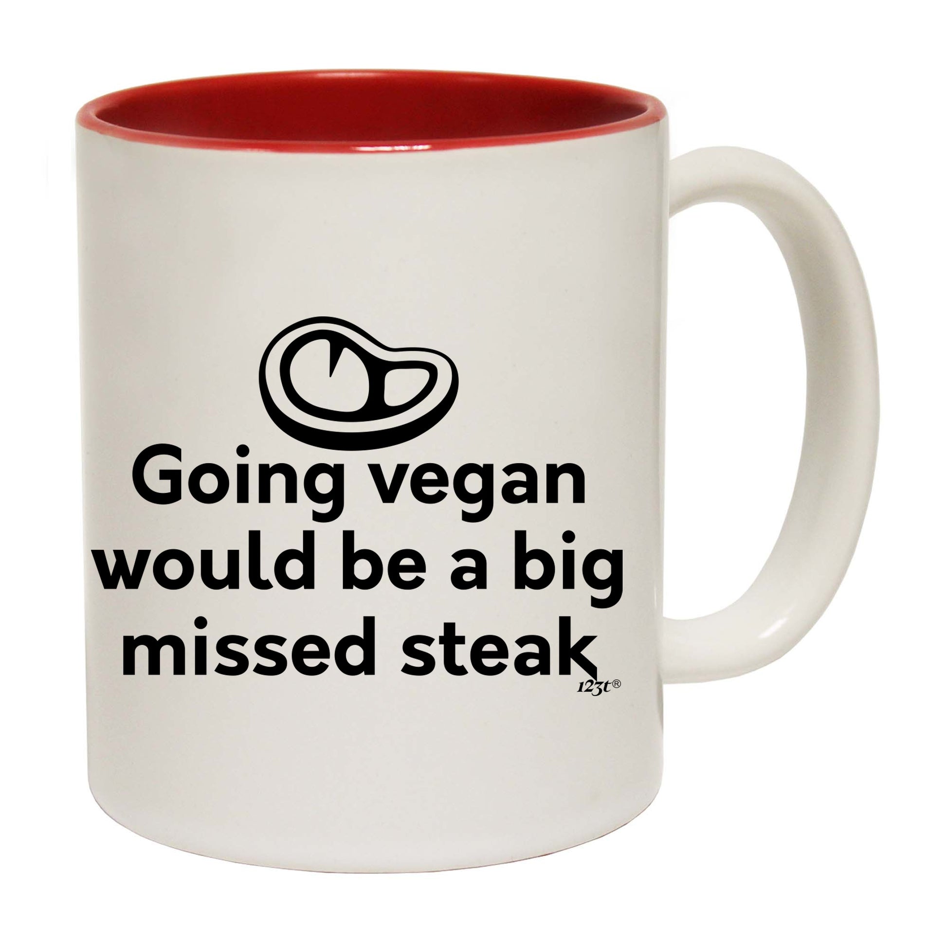 Going Vegan Would Be Steak - Funny Coffee Mug