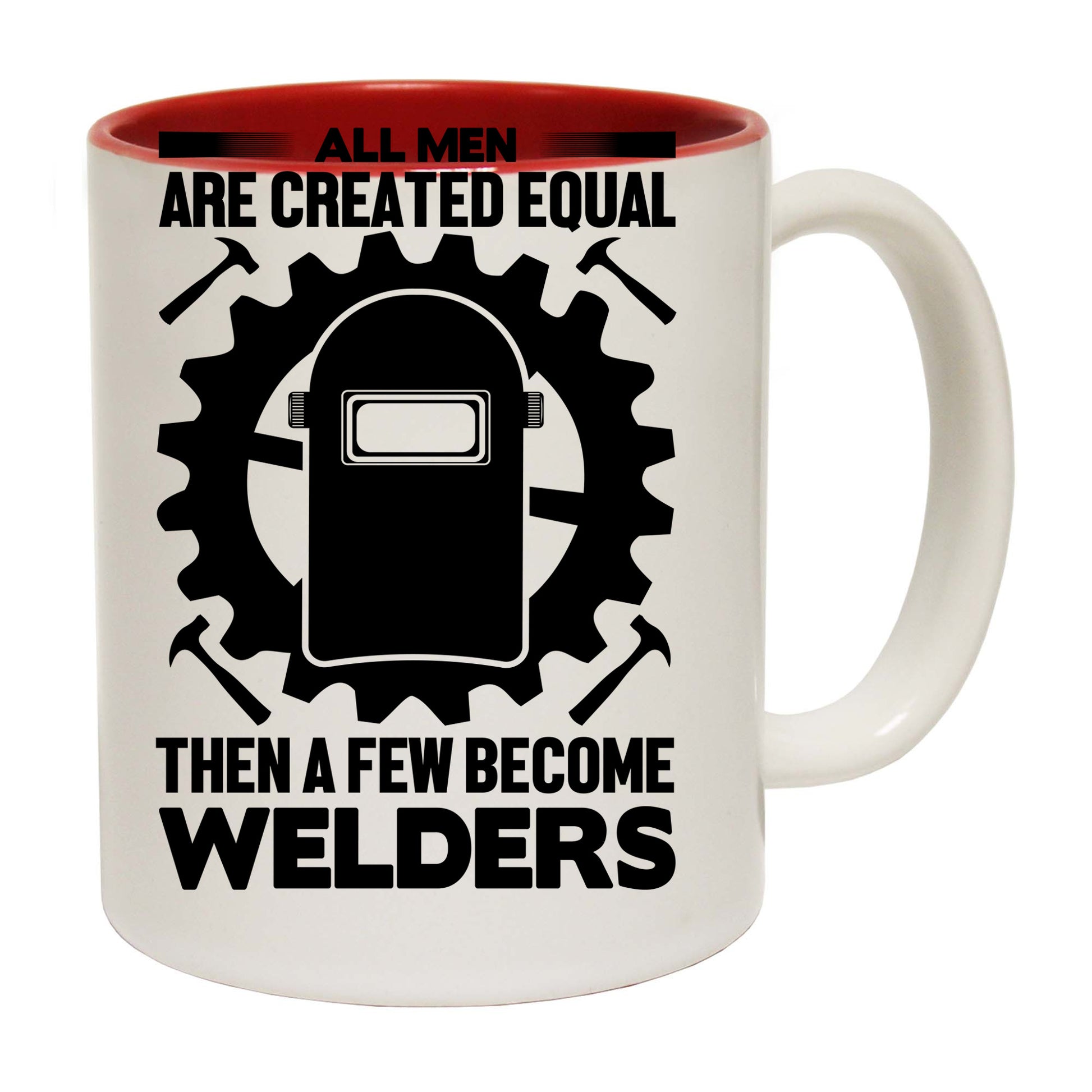 Welders All Men Are Created Welding - Funny Coffee Mug