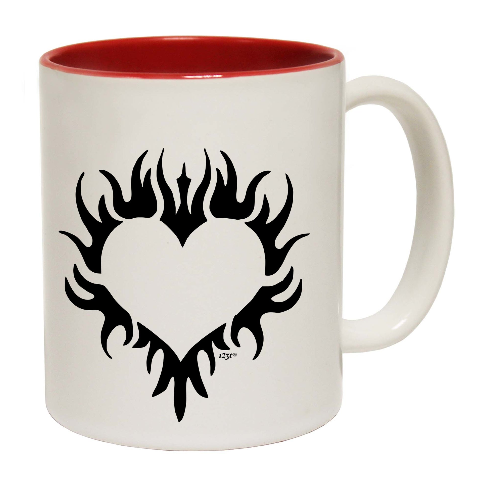 Flaming Heart - Funny Coffee Mug